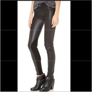 Rag & Bone The Reverse Jodhpur in Black Leather